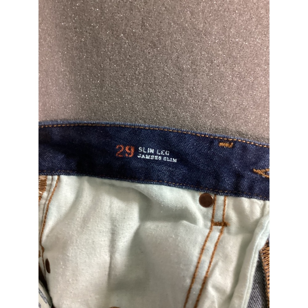 Lands End Women's Canvas Jeans Sz 29 Mid Rise(measures 32 x 26) Slim Leg - Picture 5 of 9